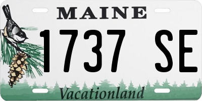 ME license plate 1737SE