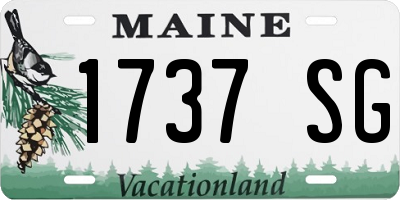 ME license plate 1737SG
