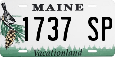 ME license plate 1737SP
