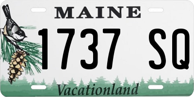 ME license plate 1737SQ