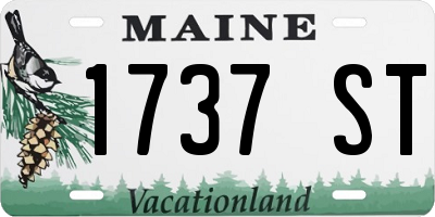 ME license plate 1737ST