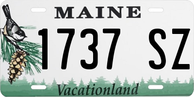 ME license plate 1737SZ