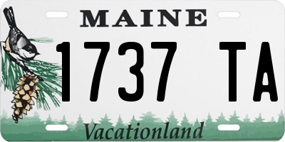 ME license plate 1737TA
