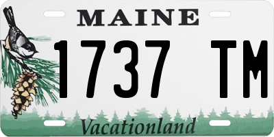 ME license plate 1737TM