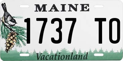 ME license plate 1737TO