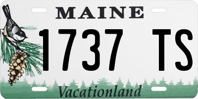 ME license plate 1737TS
