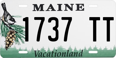 ME license plate 1737TT