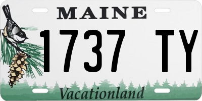 ME license plate 1737TY