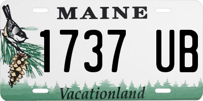 ME license plate 1737UB