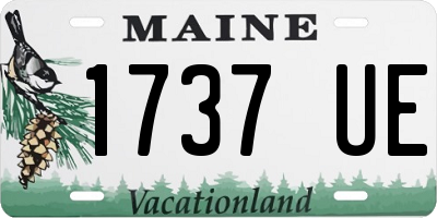 ME license plate 1737UE