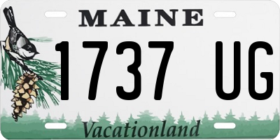 ME license plate 1737UG