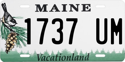 ME license plate 1737UM