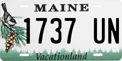 ME license plate 1737UN