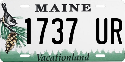 ME license plate 1737UR