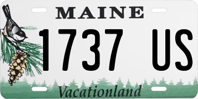 ME license plate 1737US
