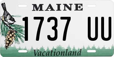 ME license plate 1737UU