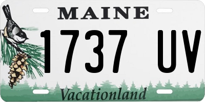 ME license plate 1737UV