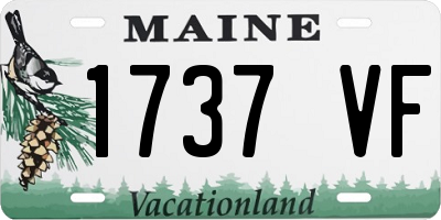 ME license plate 1737VF