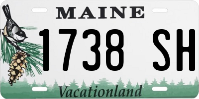 ME license plate 1738SH