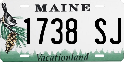 ME license plate 1738SJ