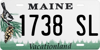 ME license plate 1738SL