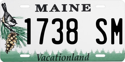 ME license plate 1738SM