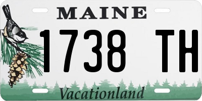 ME license plate 1738TH