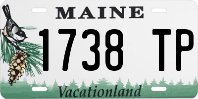 ME license plate 1738TP