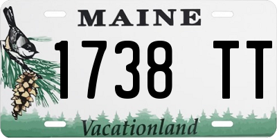 ME license plate 1738TT