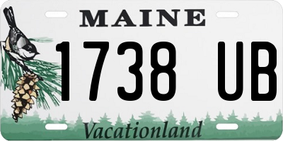 ME license plate 1738UB
