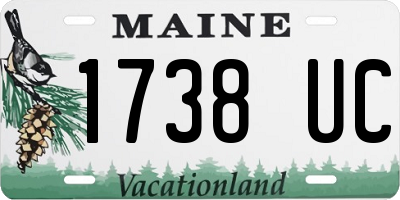 ME license plate 1738UC