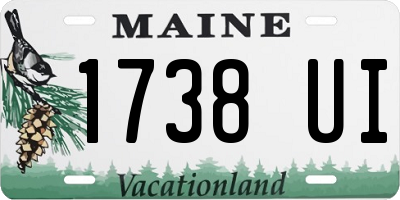 ME license plate 1738UI