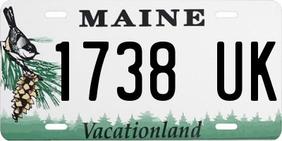 ME license plate 1738UK