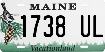 ME license plate 1738UL