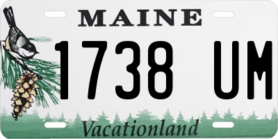 ME license plate 1738UM