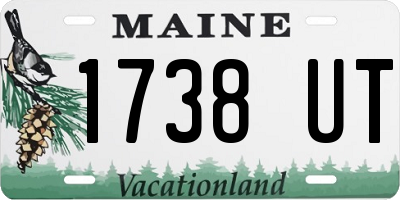 ME license plate 1738UT