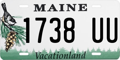 ME license plate 1738UU
