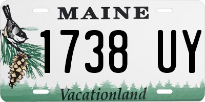 ME license plate 1738UY