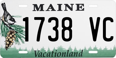 ME license plate 1738VC