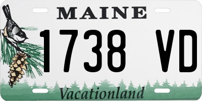 ME license plate 1738VD