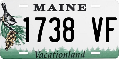 ME license plate 1738VF