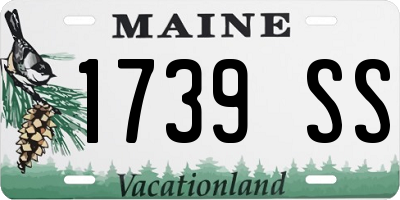 ME license plate 1739SS