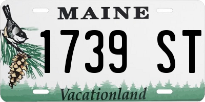 ME license plate 1739ST