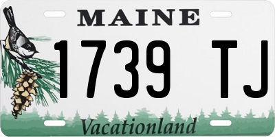 ME license plate 1739TJ