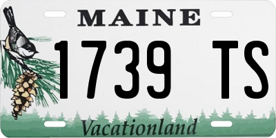 ME license plate 1739TS