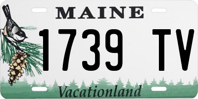 ME license plate 1739TV
