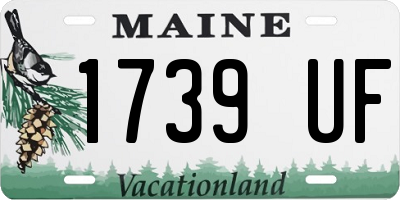 ME license plate 1739UF