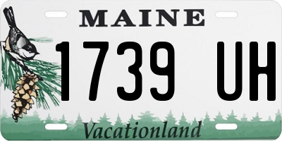 ME license plate 1739UH