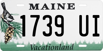 ME license plate 1739UI
