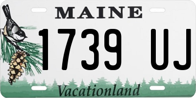 ME license plate 1739UJ